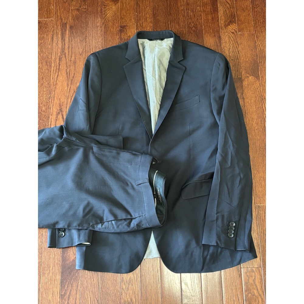 Banana Republic Modern Slim Fit Suit 38R 31x29 Lanificio F.lli Cerruti Wool Navy